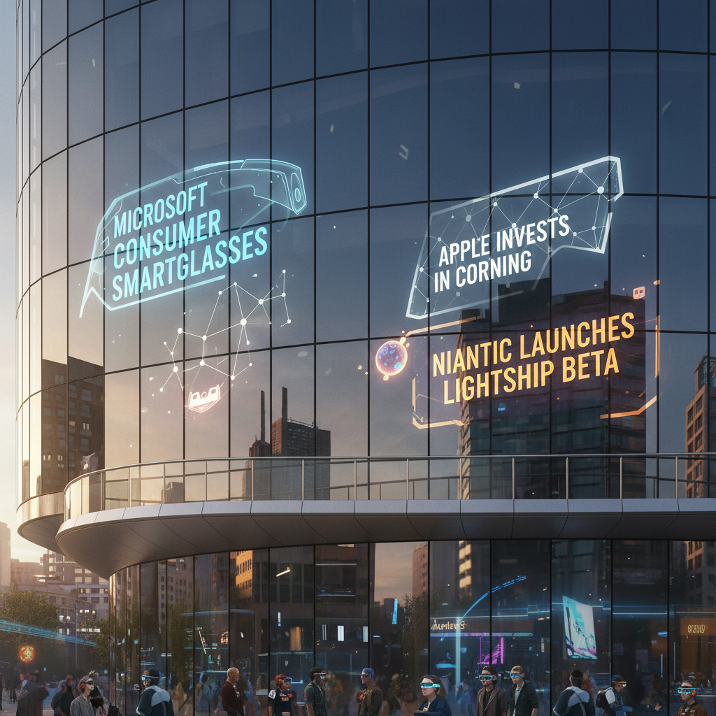 Market Reality: Microsoft's Consumer Smartglasses, Apple Invests in Corning & Niantic Launches Lightship Beta Metanexus XR
