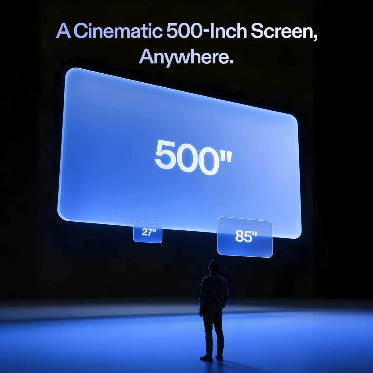 Glasses with Screen – 500" Simulated Cinema, 1200p, 52° FOV, Spatial Chip – glasses with screen – photo 3 of 11