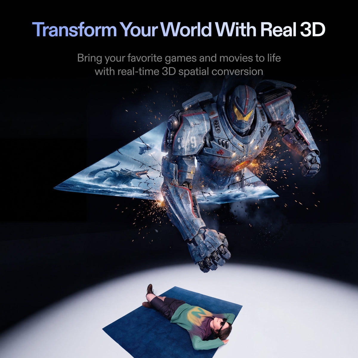 Glasses with Screen – 500" Simulated Cinema, 1200p, 52° FOV, Spatial Chip – glasses with screen – photo 7 of 11