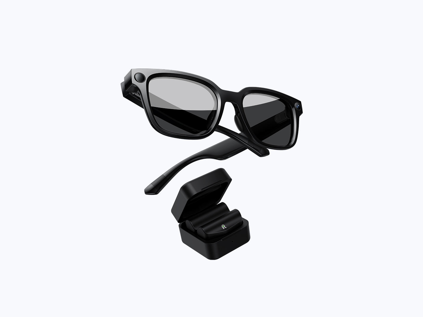 Camera Smart Glasses Pack – AI Glasses plus Magnetic Power Capsule – smart glasses with camera bundle – photo 1 of 17