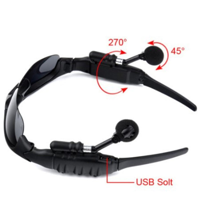 Wireless Bluetooth-compatible Sunglasses Headset Headphone for iPhone Samsung HTC Sony LG Metanexus XR