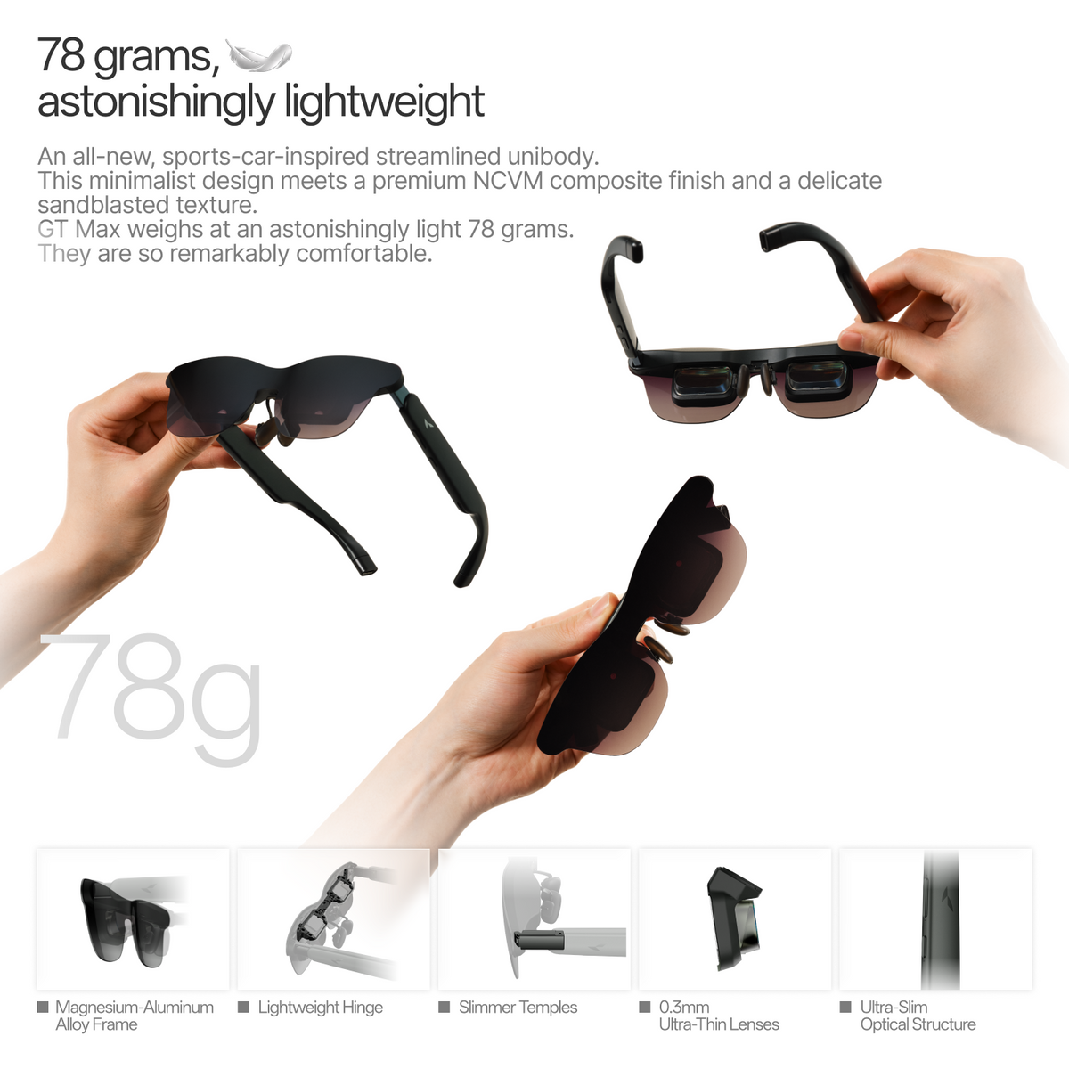 AR Glasses – 267" Flagship with 59° FOV, Tandem OLED, 3DoF and 3 IPD Sizes – ar glasses – photo 11 of 13