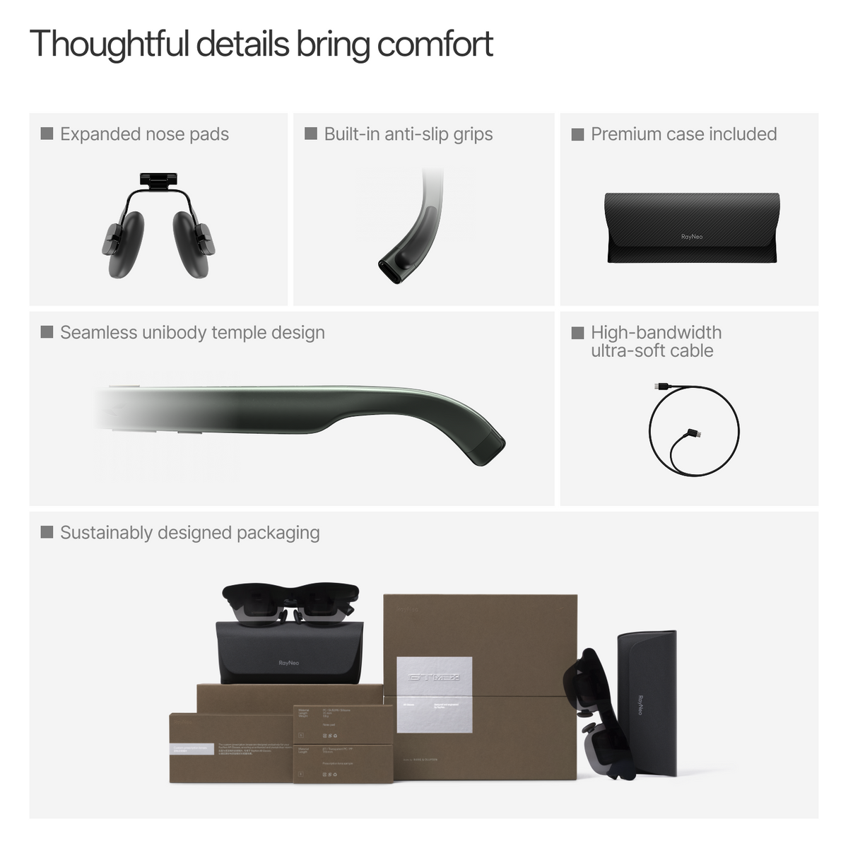 Lightweight AR Glasses – 68 g, 201" Screen, 46° FOV, 3DoF and Spatial Audio – lightweight ar glasses – photo 12 of 12