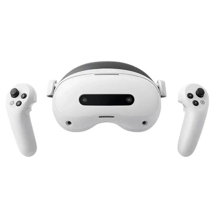 Pico 4 Enterprise VR headset with two white controllers
