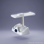 DOBE TP5-2515 base with headset on holder bracket, SKU 680701327A