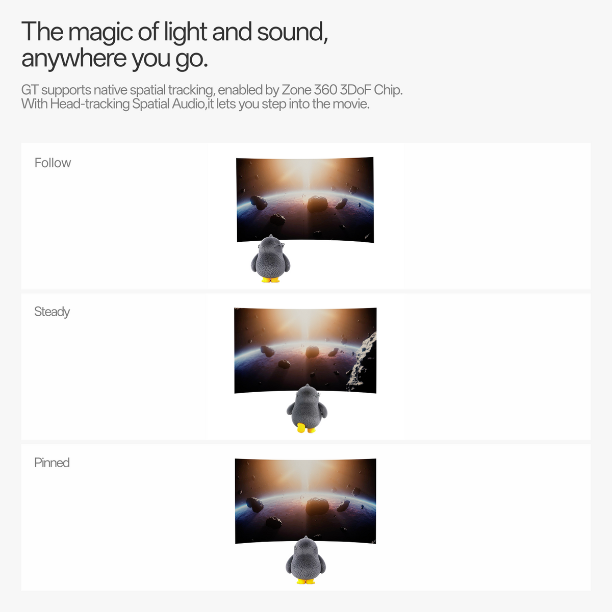 Lightweight AR Glasses – 68 g, 201" Screen, 46° FOV, 3DoF and Spatial Audio – lightweight ar glasses – photo 3 of 12