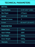 4 Player VR Shooting Arena – Red vs Blue PvP/PvE with Rankings – 4 player vr shooting arena – photo 5 of 6