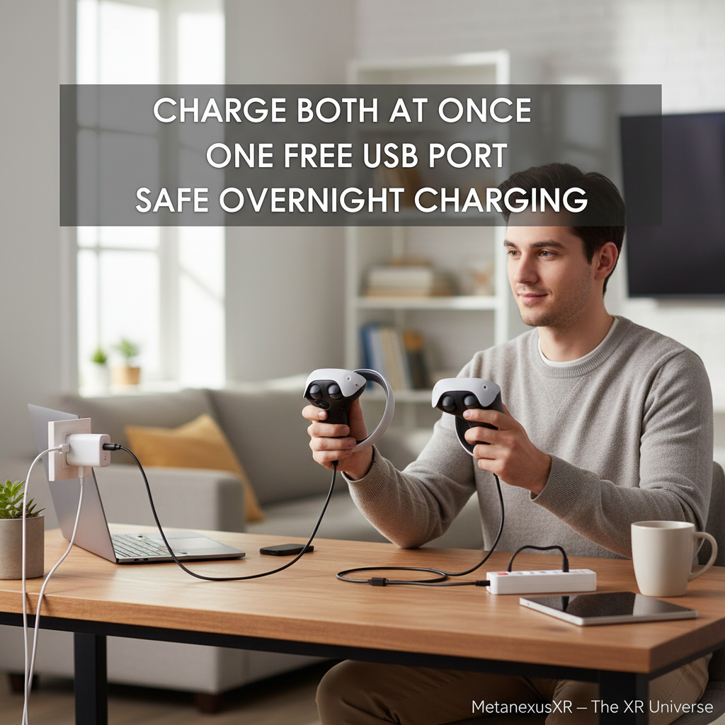 PS VR2 controller charging cable package, SKU 680701328A — Metanexus XR