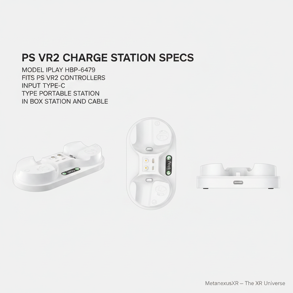 PS VR2 charging dock compact portable design — Metanexus XR