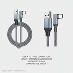 3m VR link cable full length laid out — Metanexus XR