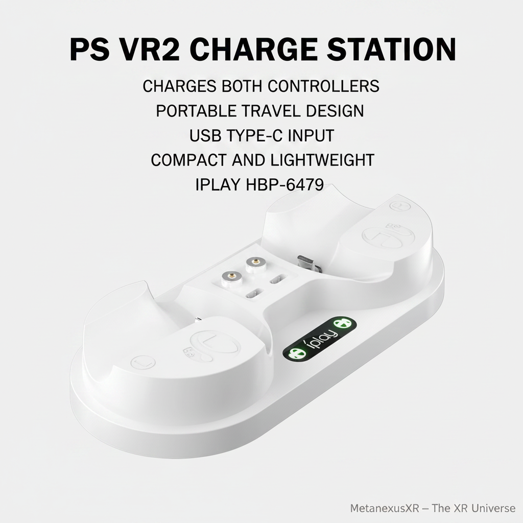 Type-C power input on the PS VR2 controller charging dock — Metanexus XR