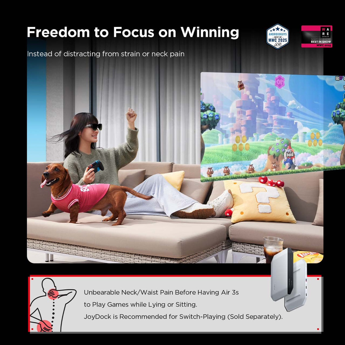 Movie Glasses – 201" Colour-Accurate Micro-OLED with Game, Movie and Standard Modes – movie glasses – photo 9 of 21
