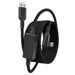 For Meta Quest 3 / PICO 4 VR Data Cable 5m USB to Type-C PC Link Streaming Fast Charging Cord with Amplifier TVCMALL