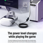 For Meta Quest 3 / PICO 4 VR Data Cable 5m USB to Type-C PC Link Streaming Fast Charging Cord with Amplifier TVCMALL