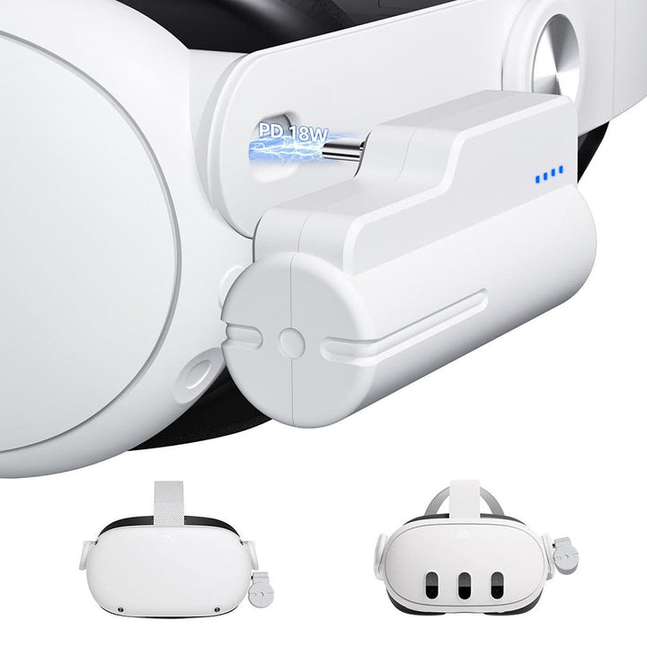 a11 For Meta Quest 3  /  Quest 2 5000mAh 18W Fast Charge Battery Pack with LED Indicator Metanexus XR