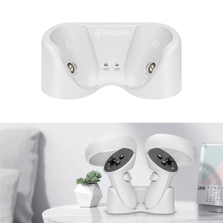 HIBLOKS OQC2101 Magnetic Charging Base Dock for Oculus Quest 2 VR Glasses Handles Metanexus XR