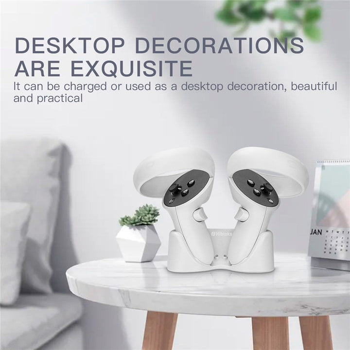 HIBLOKS OQC2101 Magnetic Charging Base Dock for Oculus Quest 2 VR Glasses Handles Metanexus XR