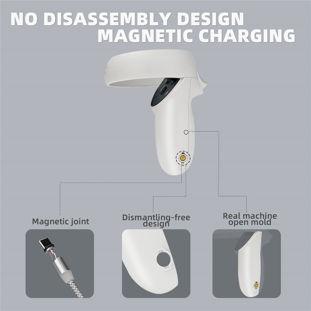 HIBLOKS OQC2101 Magnetic Charging Base Dock for Oculus Quest 2 VR Glasses Handles Metanexus XR