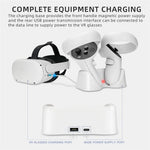 HIBLOKS OQC2101 Magnetic Charging Base Dock for Oculus Quest 2 VR Glasses Handles Metanexus XR