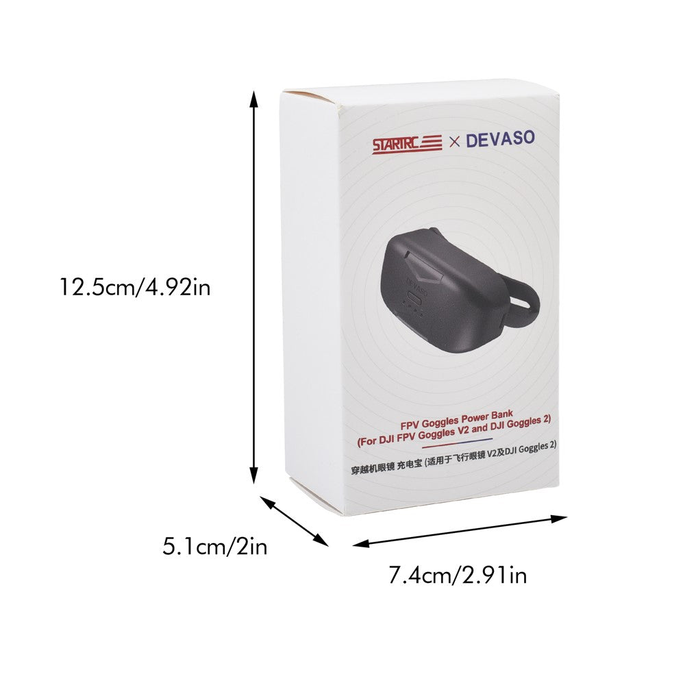STARTRC 1116922 Power Bank Battery Pack Power Supply Charger For DJI Avata FPV Goggles Metanexus XR