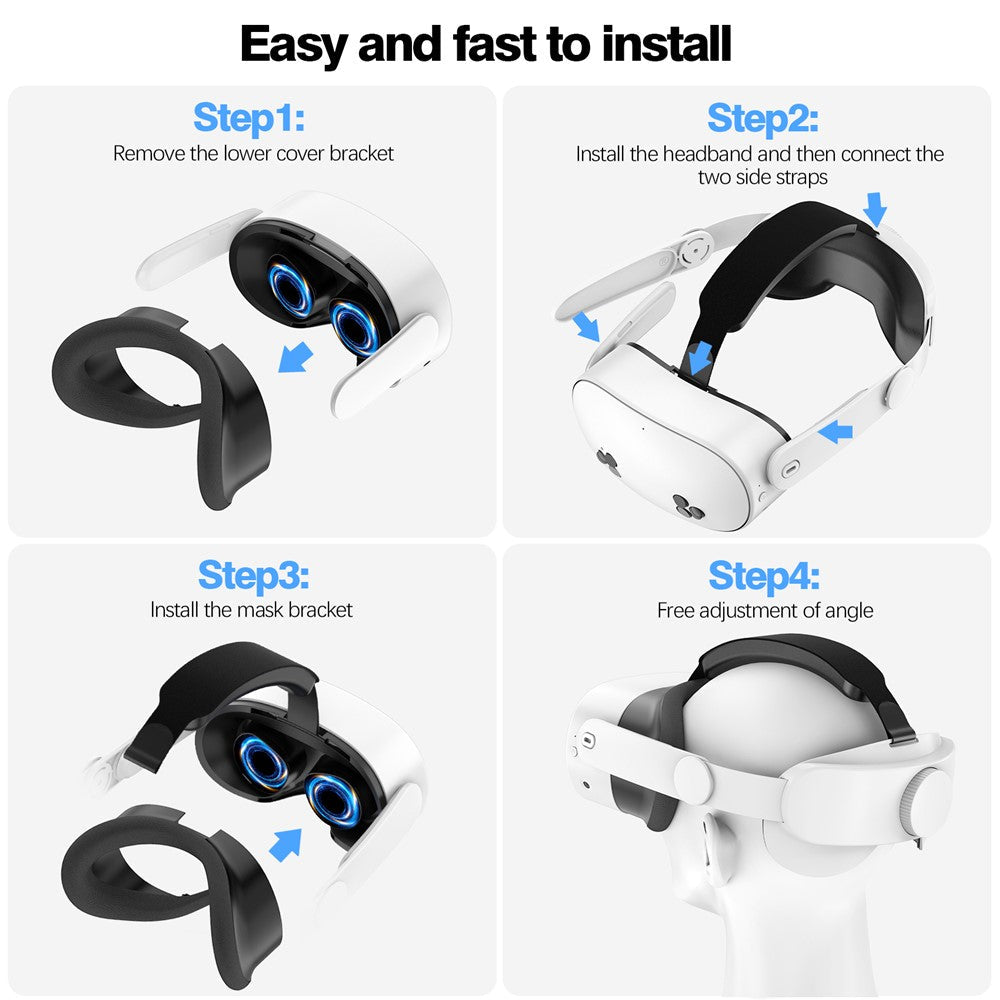Head Strap for Meta Quest 3S Flippable Headband VR Headset Accessories Metanexus XR