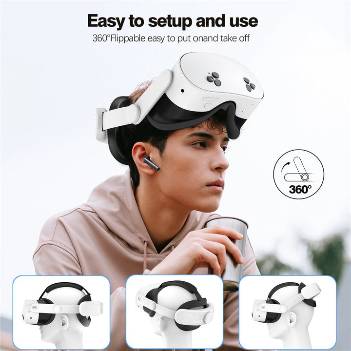 Head Strap for Meta Quest 3S Adjustable Headband VR Headset Accessories Metanexus XR