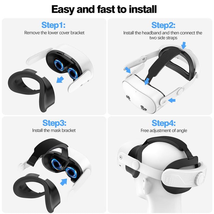 Head Strap for Meta Quest 3S Adjustable Headband VR Headset Accessories Metanexus XR