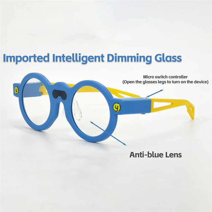 Children's Posture Correcting Smart Glasses Anti Blue Light Myopia Prevention Automatic Lens Dimming for Eye Protection Metanexus XR