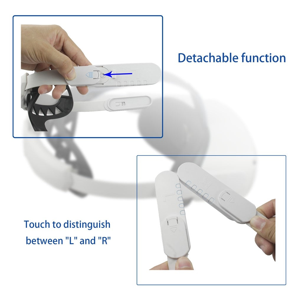 Elite Strap Adjustable Head Strap Pressure Reduce Replacement Headband VR Accessories for Oculus Quest 2 Metanexus XR