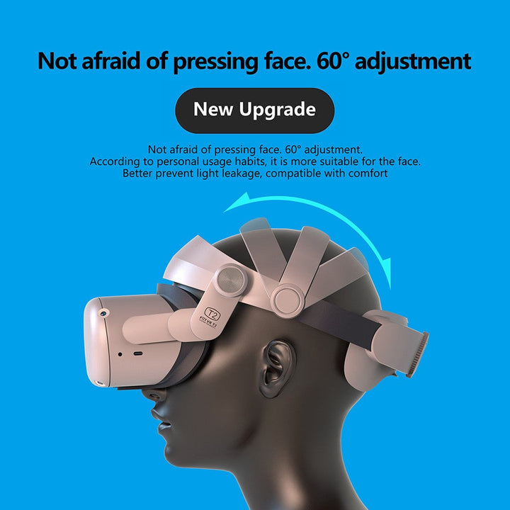 FIIT VR T2 Adjustable Headband Ergonomics Non-pressure Head Strap for Oculus Quest 2 Metanexus XR