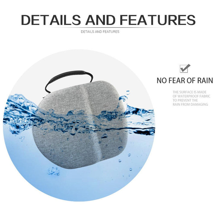 Shockproof VR Headset Carry Case Portable Virtual Reality Goggles EVA Hard Case Rainproof Protective Box with Handle for Oculus Quest 2 Metanexus XR