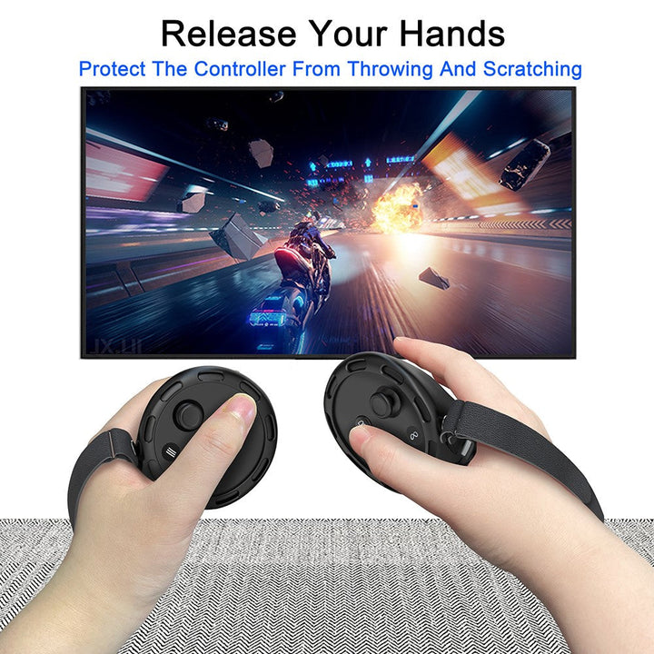 1 Pair For Meta Quest 3 / 3S Handle Controller Cover VR Hand Grip Case Easy to Replace Battery Metanexus XR