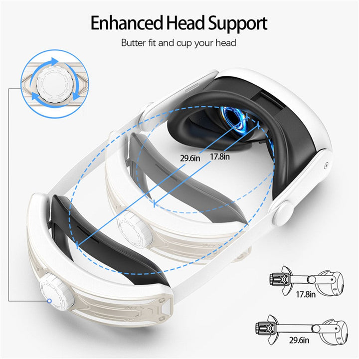 For Meta Quest 3 Replacement Headband with Adjustable Knob VR Headset Accessories Metanexus XR