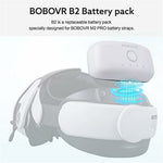 BOBOVR B2 For Meta Quest 2 VR Headset M2 Pro / M3 Pro Head Strap Battery Pack 5200mAh Replacement External Battery Metanexus XR