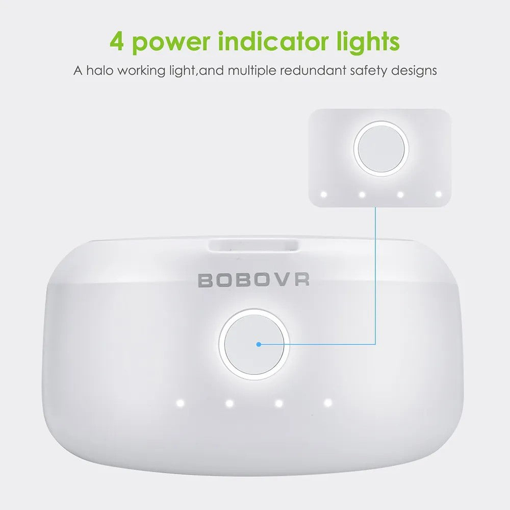 BOBOVR B2 For Meta Quest 2 VR Headset M2 Pro / M3 Pro Head Strap Battery Pack 5200mAh Replacement External Battery Metanexus XR