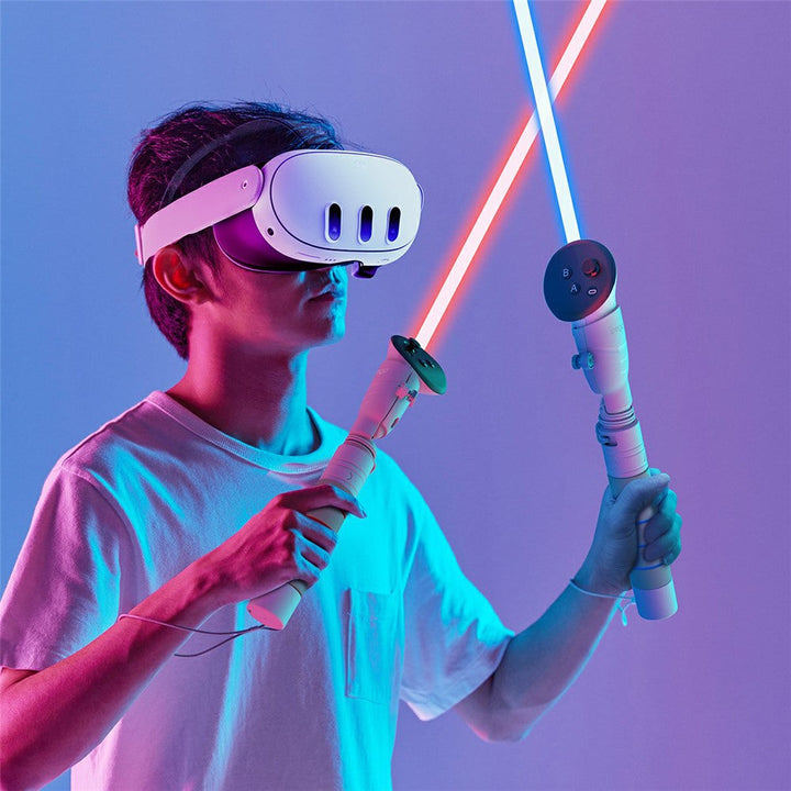 IPEGA PG-QT01 1 Pair for Meta Quest 3 Grip Handle VR Controller Extension Grips Metanexus XR