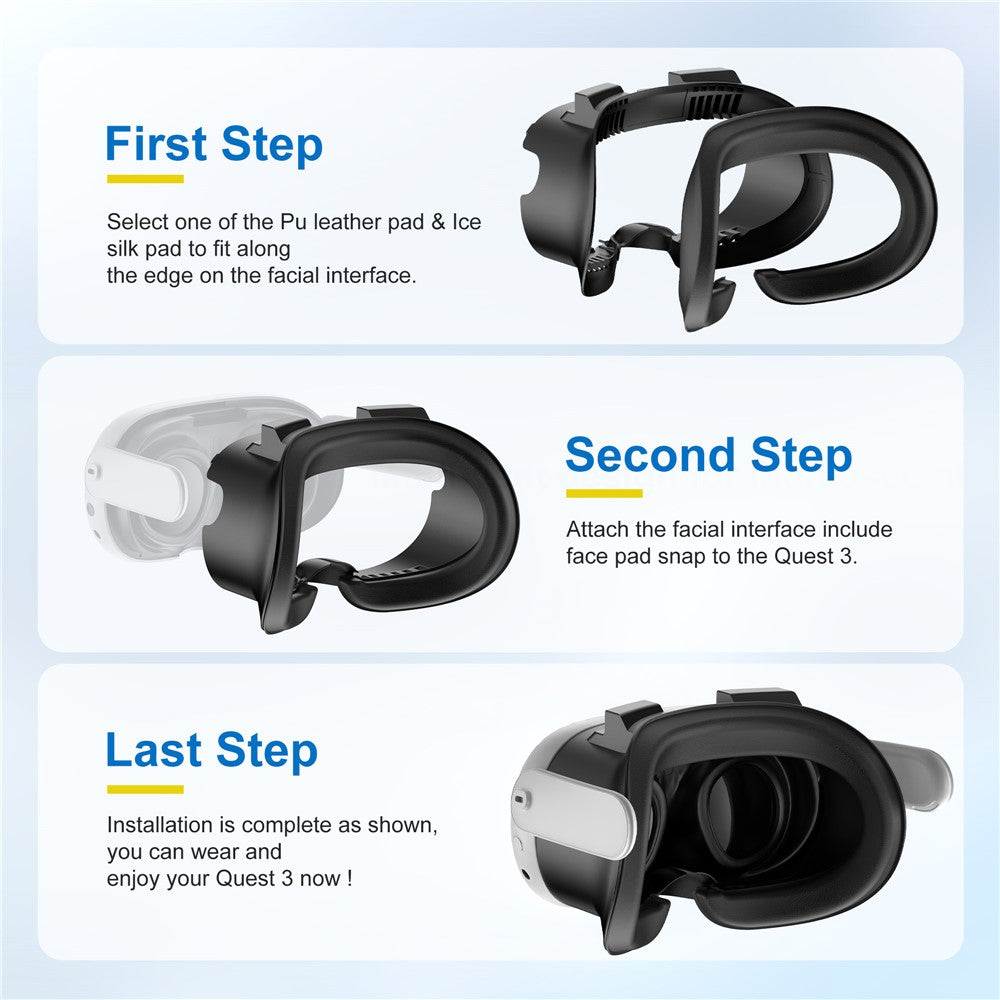STARTRC GAMES For Meta Quest 3 VR Facial Interface Face Cover Pad Face Cushion Accessories Metanexus XR