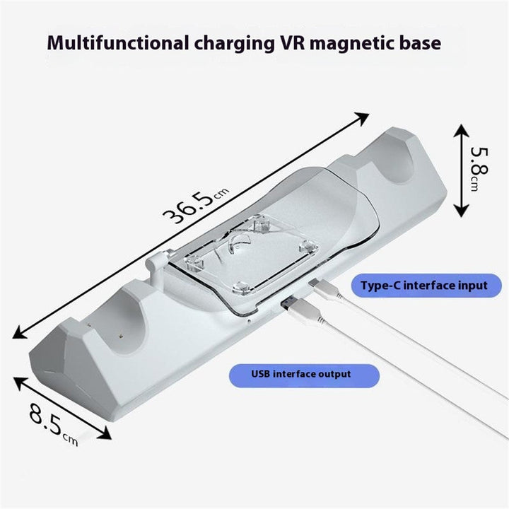 Q6-3 Charging Dock Station for Meta Quest 3 , 30W Fast Charging Stand with RGB Light Metanexus XR