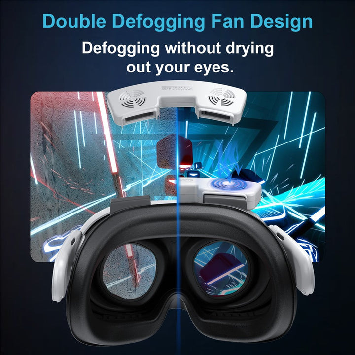 STARTRC GAMES Facial Interface Face Cover with Cooling Fan for Meta Quest 3 Accessories Set Metanexus XR