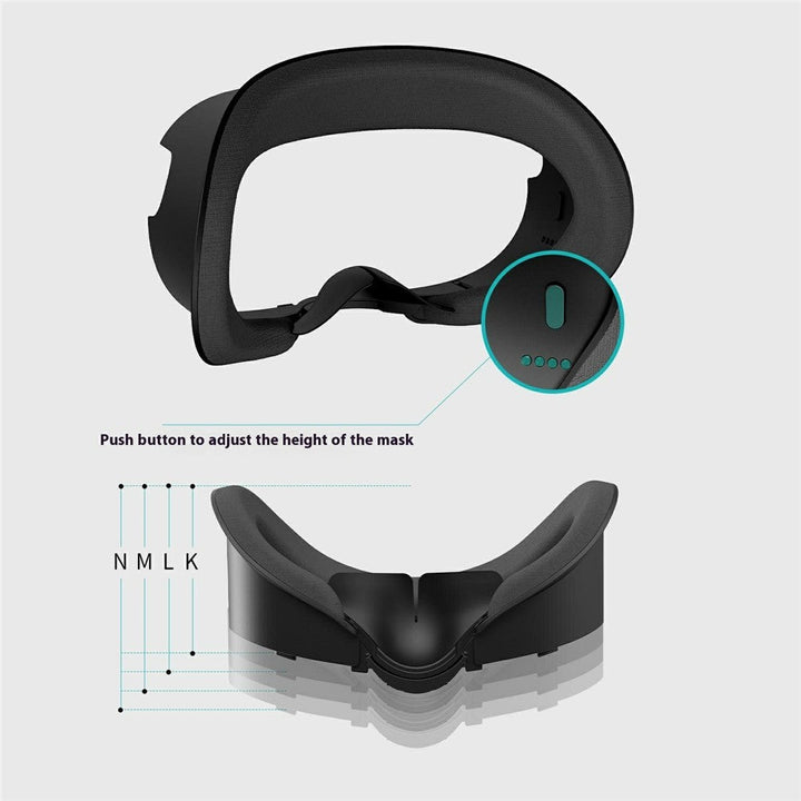 WOLMTT For Meta Quest 3 Facial Interface Adjustable Face Cover Pad VR Accessories Metanexus XR