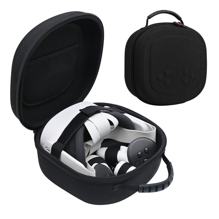 STARTRC GAMES For Meta Quest 3S / Quest 3 / Quest 2 Carrying Case Snowflake Cloth VR Headset Storage Bag Metanexus XR