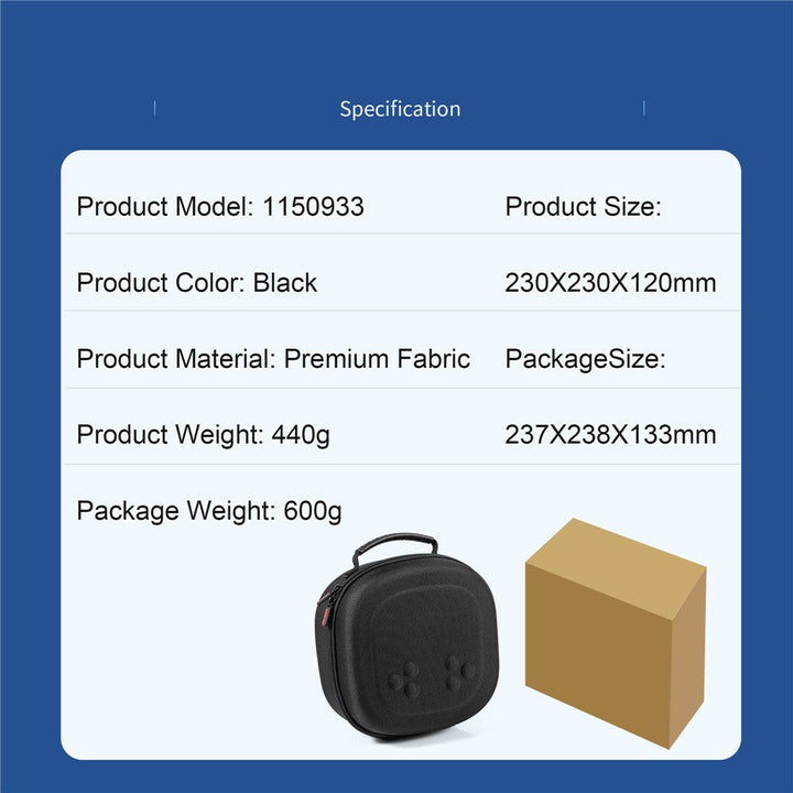 STARTRC GAMES For Meta Quest 3S / Quest 3 / Quest 2 Carrying Case Snowflake Cloth VR Headset Storage Bag Metanexus XR