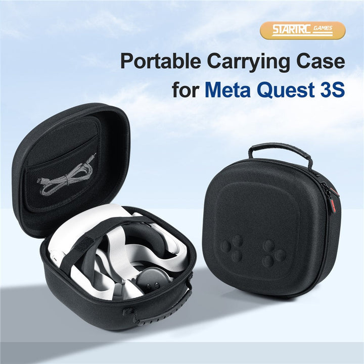 STARTRC GAMES For Meta Quest 3S / Quest 3 / Quest 2 Carrying Case Snowflake Cloth VR Headset Storage Bag Metanexus XR