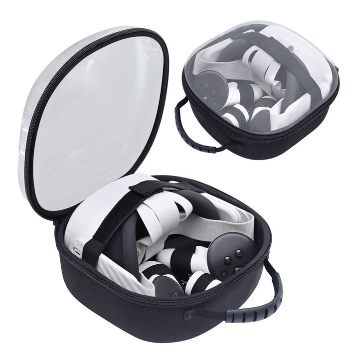 STARTRC GAMES For Meta Quest 3S / Quest 3 / Quest 2 Carrying Case Snowflake Cloth VR Headset Storage Bag Metanexus XR