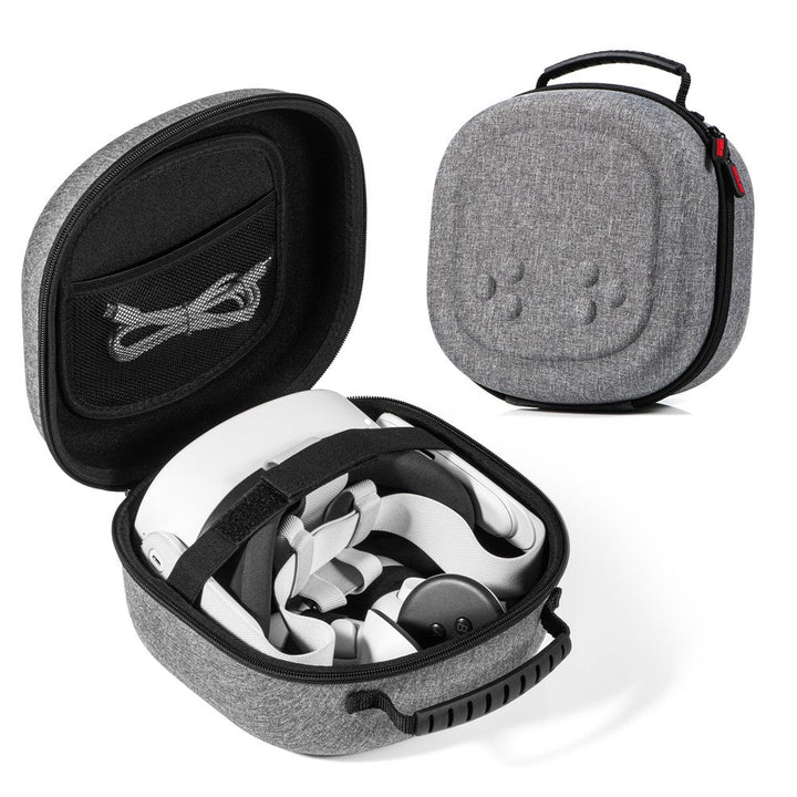 STARTRC GAMES For Meta Quest 3S / Quest 3 / Quest 2 Carrying Case Snowflake Cloth VR Headset Storage Bag Metanexus XR