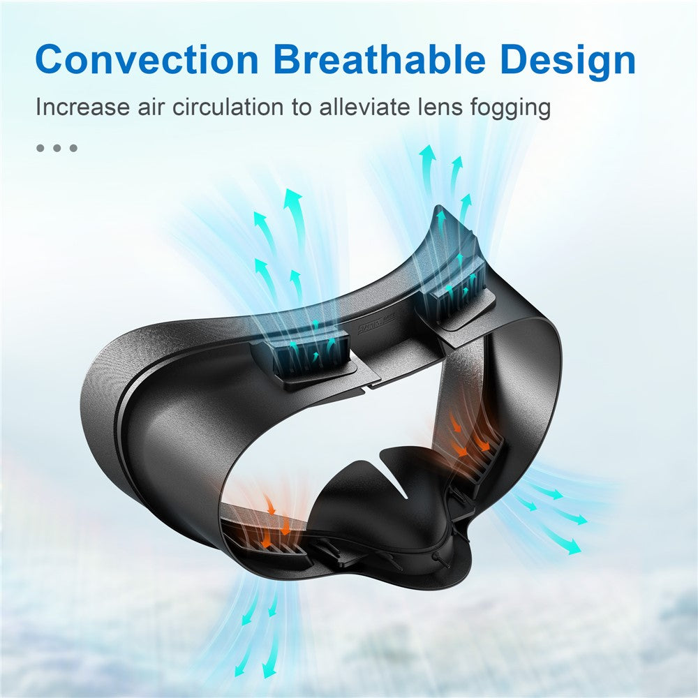 STARTRC GAMES For Meta Quest 3S VR Face Mask Leather  /  Lycra Foam Pad Breathable Face Cover Metanexus XR
