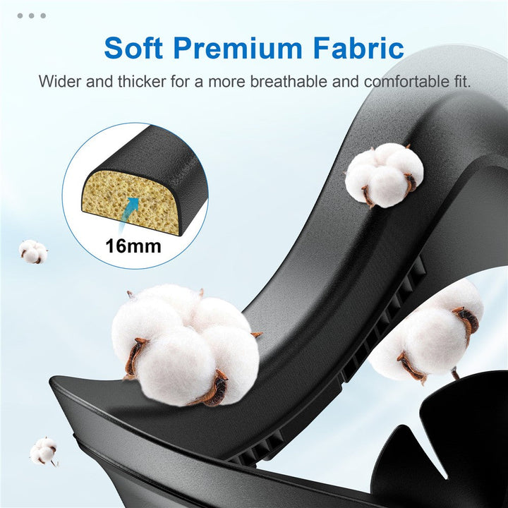 STARTRC GAMES For Meta Quest 3S VR Face Mask Leather  /  Lycra Foam Pad Breathable Face Cover Metanexus XR