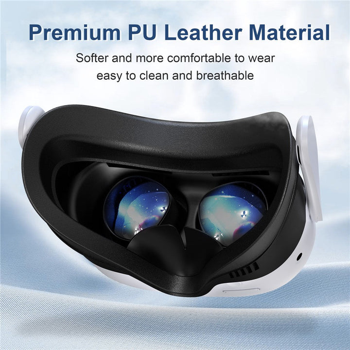 STARTRC GAMES For Meta Quest 3S VR Face Mask Magnetic Cooling Fan Leather  /  Lycra Foam Pad Breathable Face Cover Metanexus XR