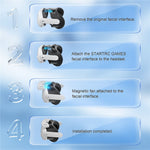 STARTRC GAMES For Meta Quest 3S VR Face Mask Magnetic Cooling Fan Leather  /  Lycra Foam Pad Breathable Face Cover Metanexus XR