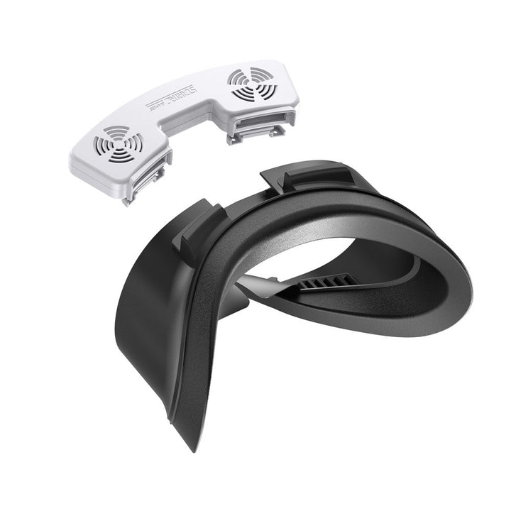 STARTRC GAMES For Meta Quest 3S VR Face Mask Magnetic Cooling Fan Leather  /  Lycra Foam Pad Breathable Face Cover Metanexus XR